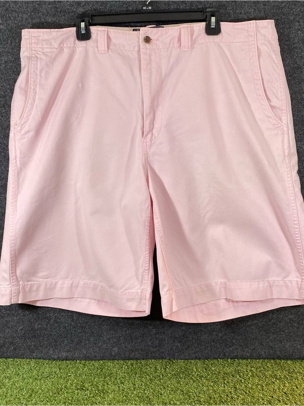American Living Ralph Lauren Chino Short Mens 42 Pink Eagle Preppy Classic Logo
